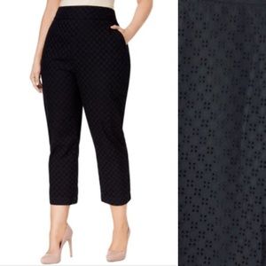 Melissa McCarthy for 7 Black Eyelet Crops